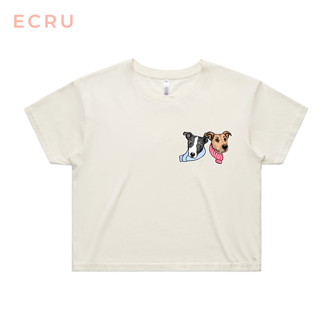 Custom Pet Cropped Tee - Colour Print