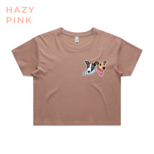 Load image into Gallery viewer, Custom Pet Cropped Tee - Colour Print
