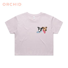 Load image into Gallery viewer, Custom Pet Cropped Tee - Colour Print
