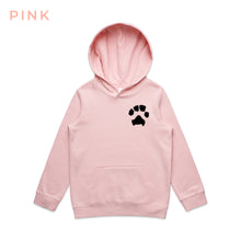 Load image into Gallery viewer, Custom Paw Print Kid&#39;s Hoodie
