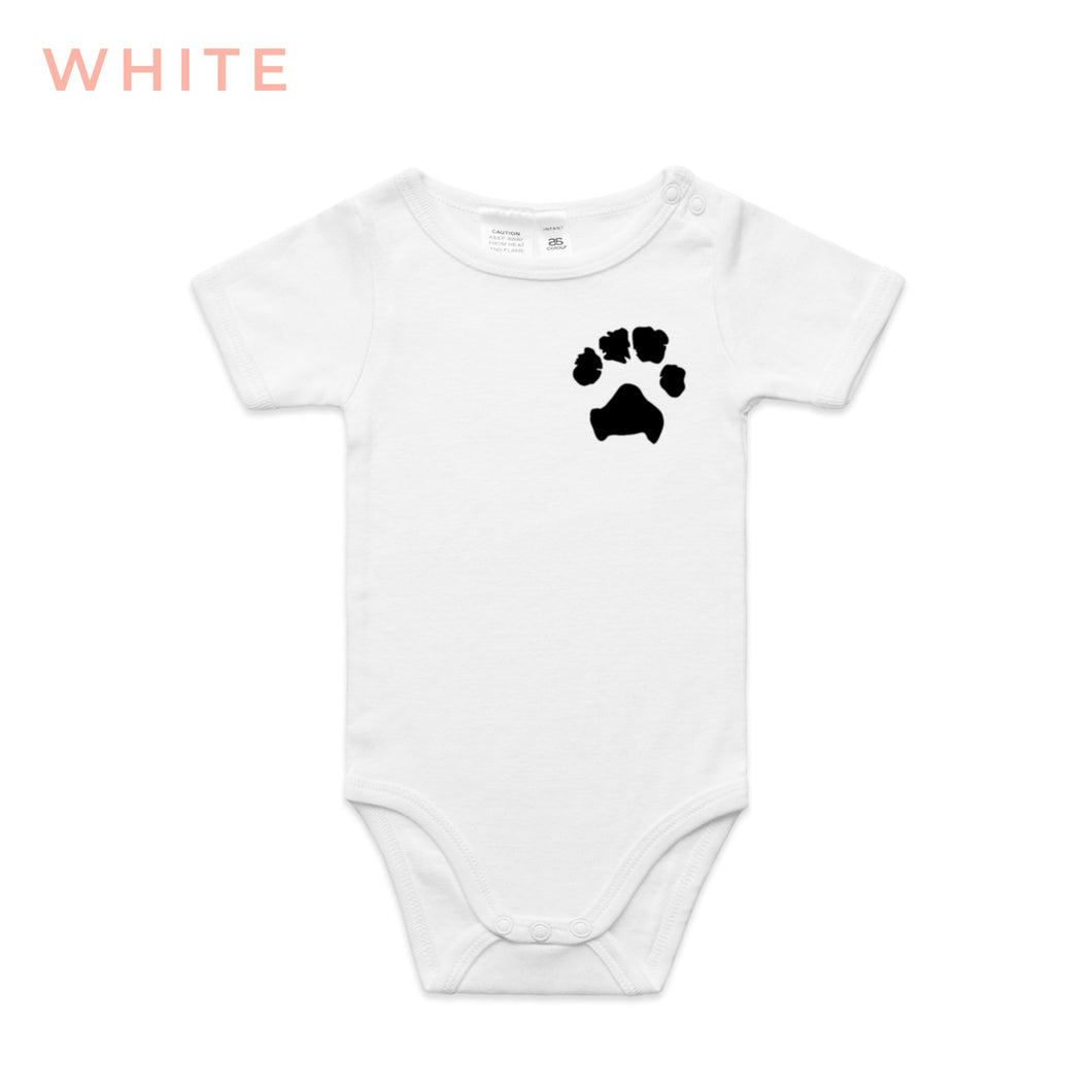 Custom Paw Print Onesie